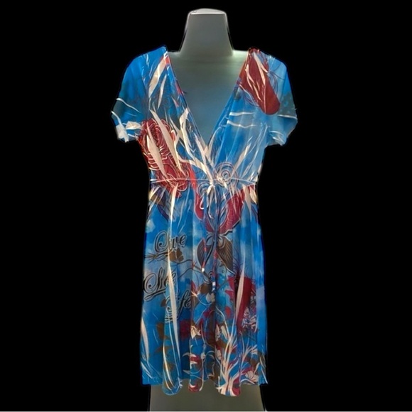 Gorgeous mini dress/bathing suit coverup - Picture 1 of 5